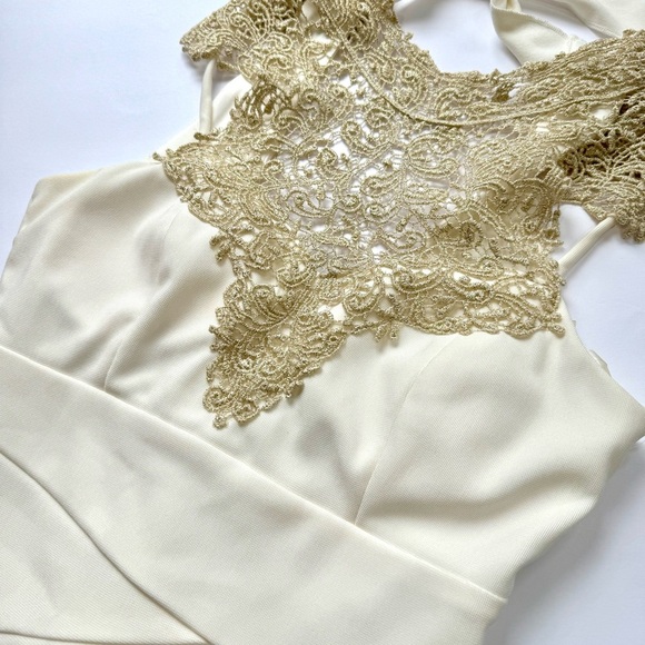 Windsor gold/ ivory bandage dress ❤️ - Picture 4 of 6